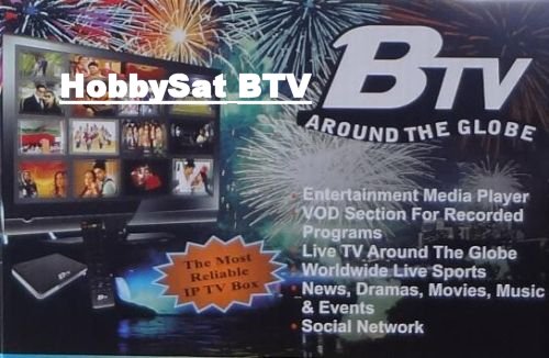 HobbySat BTV HD IPTV Receiver Box.